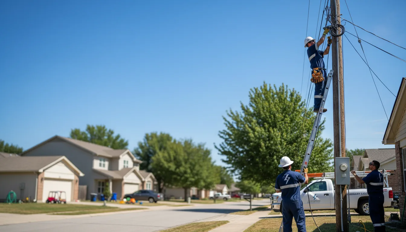 Residential electrician providing installation services in Pinesdale, MT